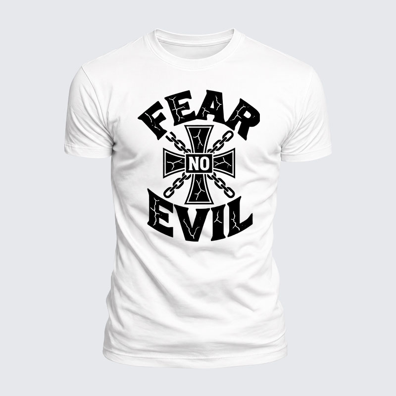 Luxe Mercerized Cotton Tee - Fear No Evil