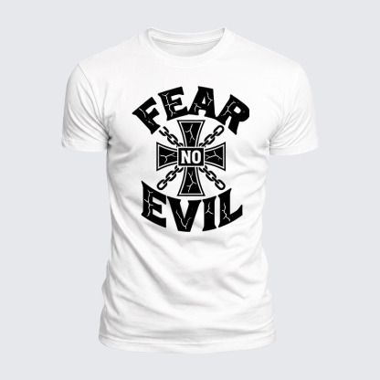 Luxe Mercerized Cotton Tee - Fear No Evil
