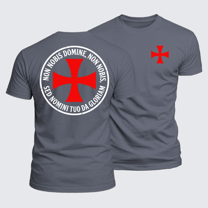 Luxe Mercerized Cotton Tee - Non Nobis Domine, Non Nobis, Sed Nomini Tuo Da Gloriam