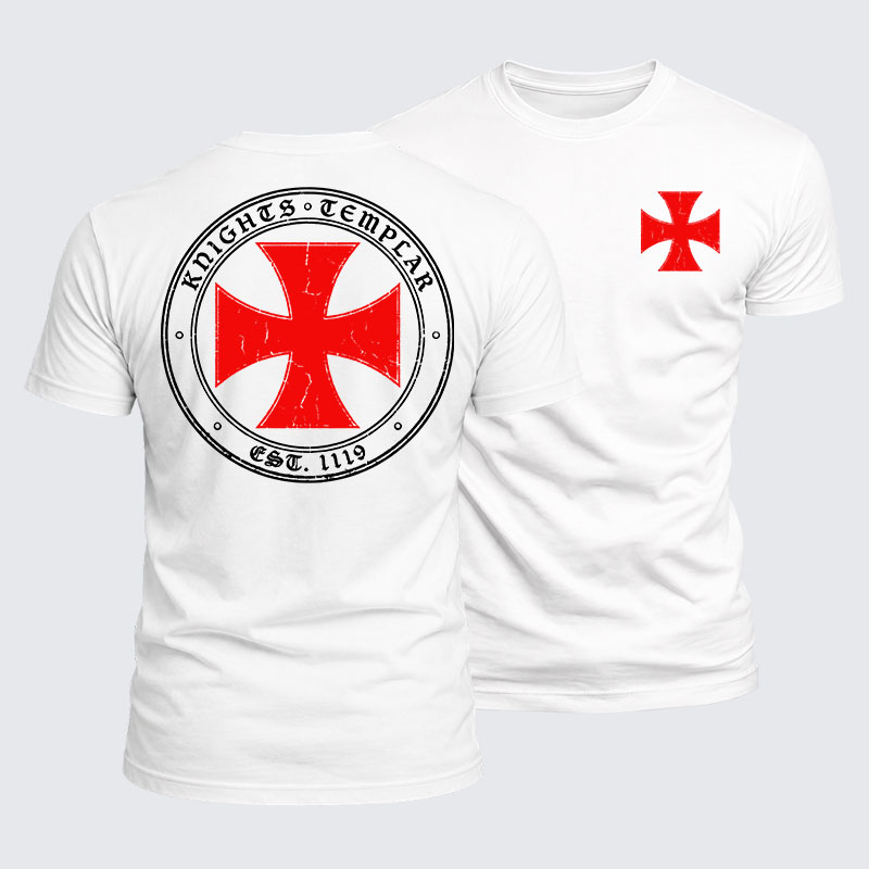 Luxe Mercerized Cotton Tee - Knights Templar Cross