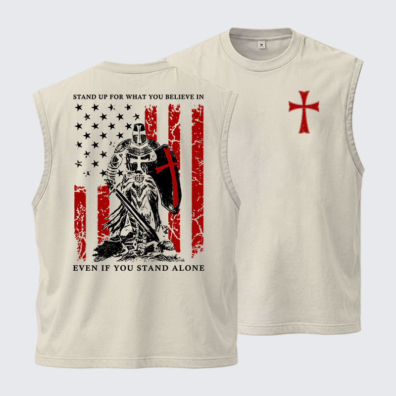 Washed Tank Top - Stand Up For What You Believe