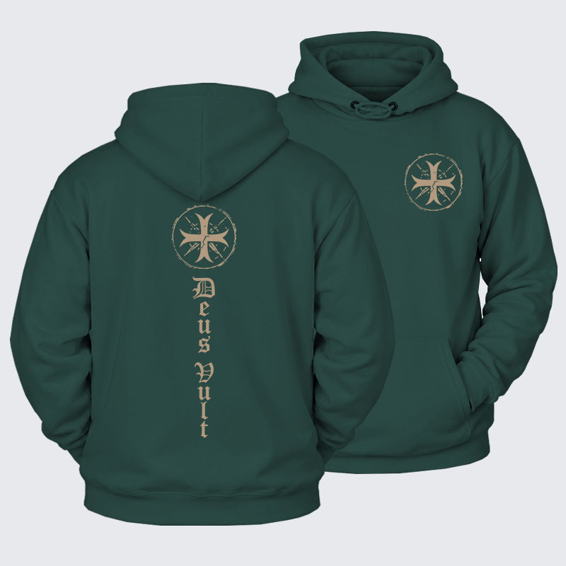 Plush Fleece-Lined Hoodie - Deus Vult