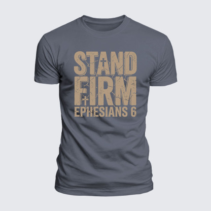 Luxe Mercerized Cotton Tee - Stand Firm Ephesians 6