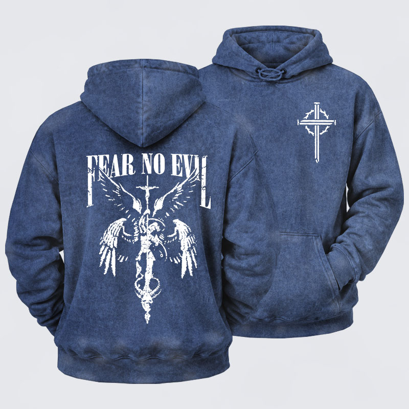 Washed Hoodie -  Fear No Evil