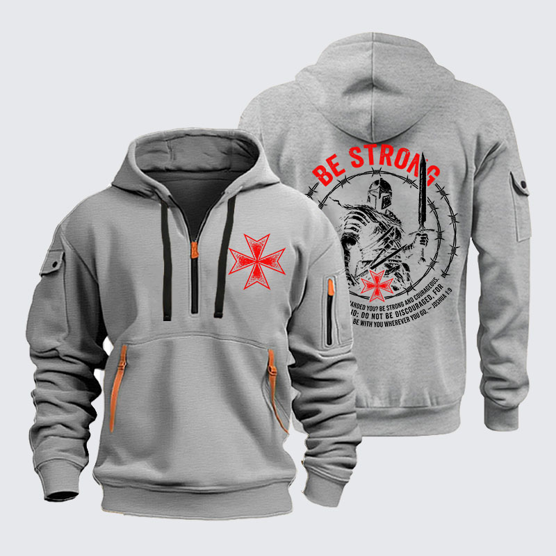 Zipper Hoodies - Be Strong And Courageous Joshua 1:9