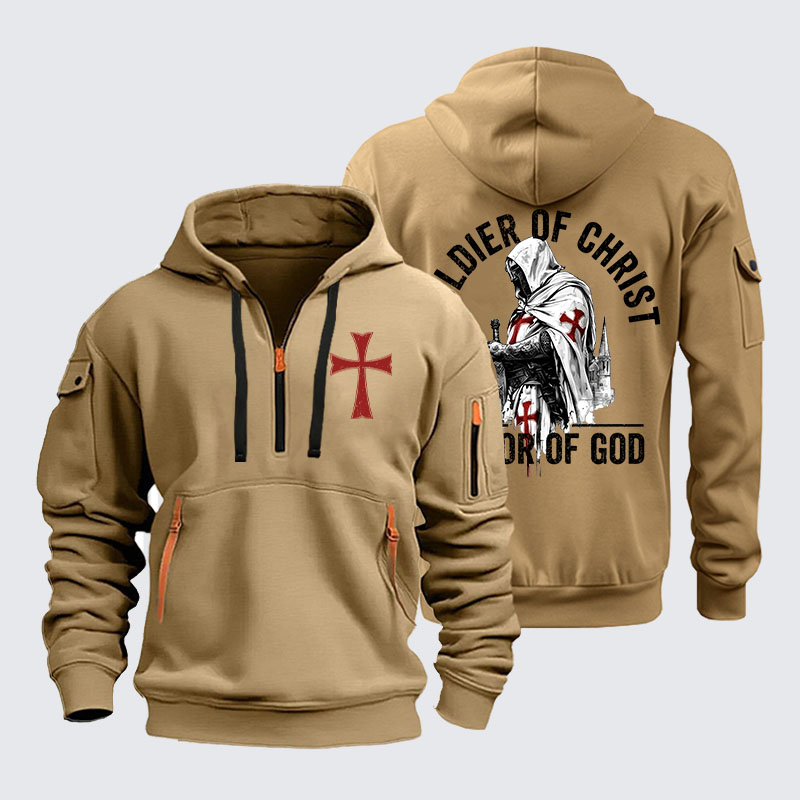 Zipper Hoodies -  Soldier of Christ Armor Of God Crusader Spirit