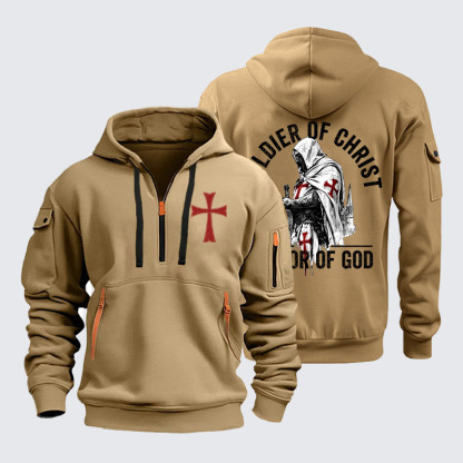 Zipper Hoodies -  Soldier of Christ Armor Of God Crusader Spirit