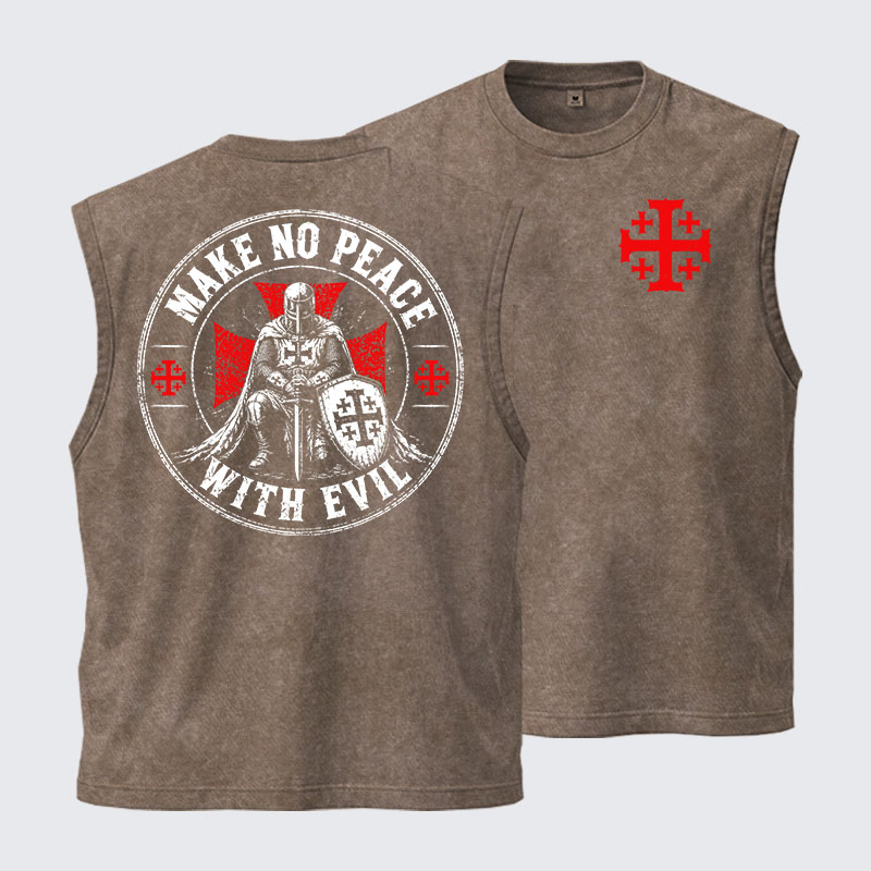 Washed Tank Top - Make No Peace With Evil