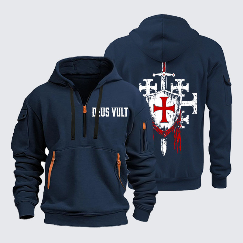 Zipper Hoodies - Deus Vult: God Wills It