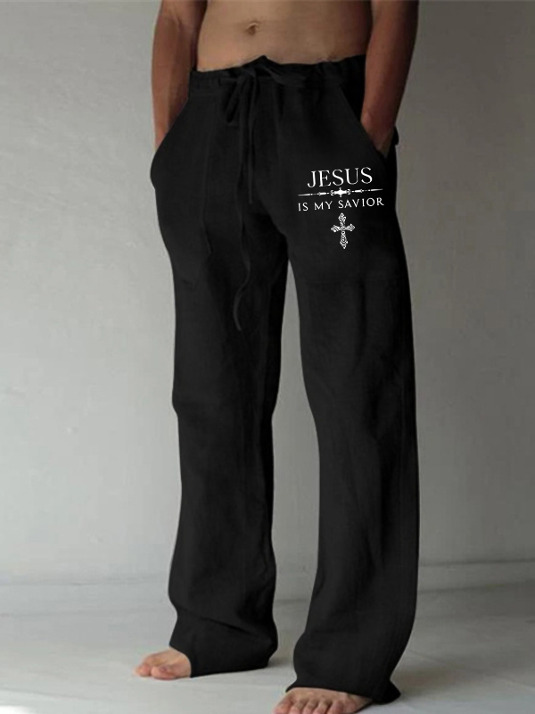 Jesus Is My Savior Christian Beach Pants