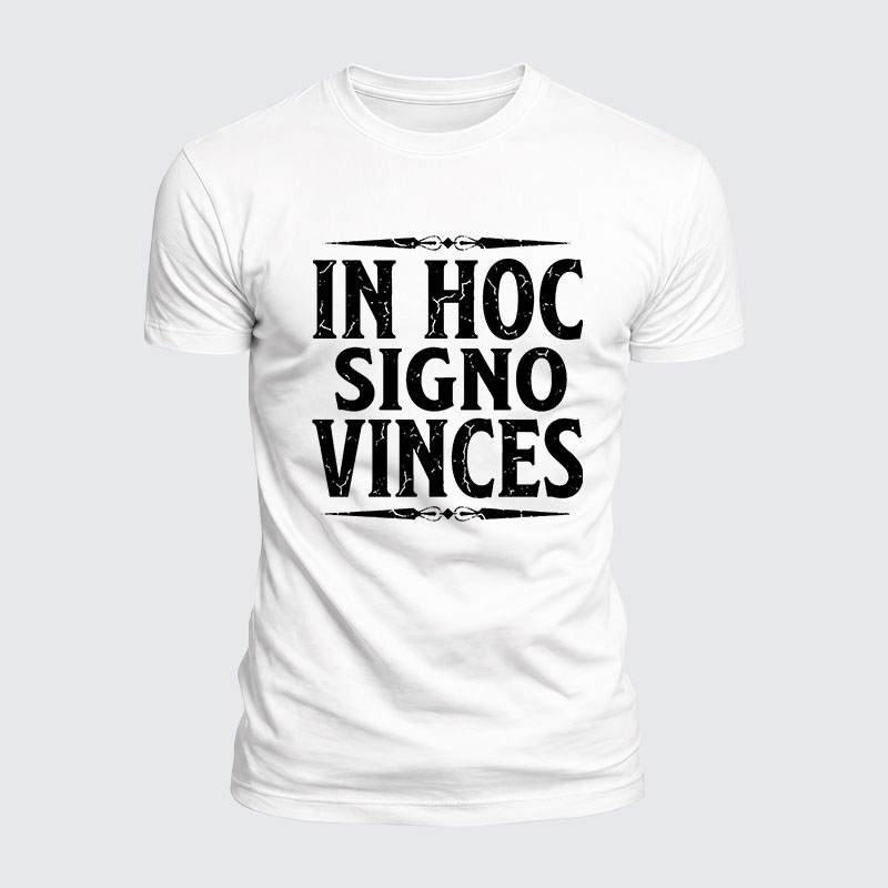Luxe Mercerized Cotton Tee - In Hoc Signo Vinces 