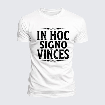 Luxe Mercerized Cotton Tee - In Hoc Signo Vinces 