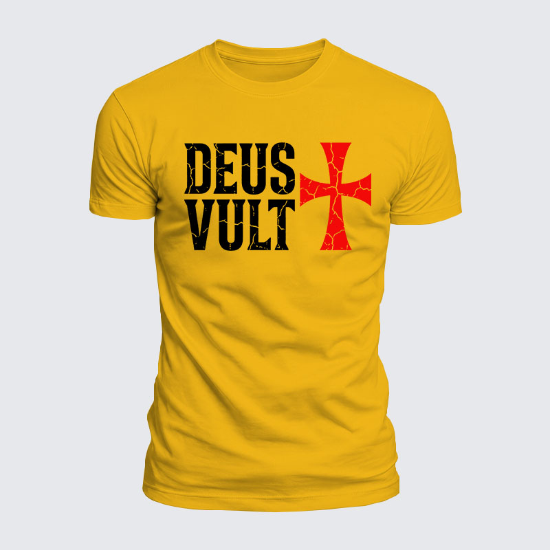 Luxe Mercerized Cotton Tee - Deus Vult