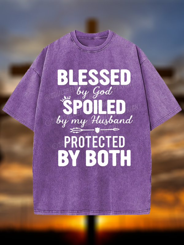 God Bless  Christian Washed T-Shirt