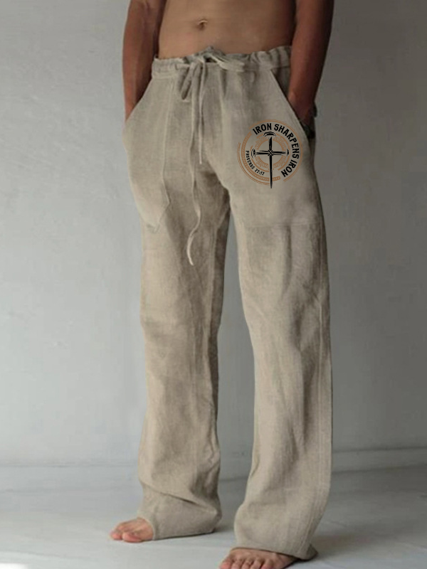 Iron Sharpens Iron - Proverbs 27:17 Christian Beach Pants