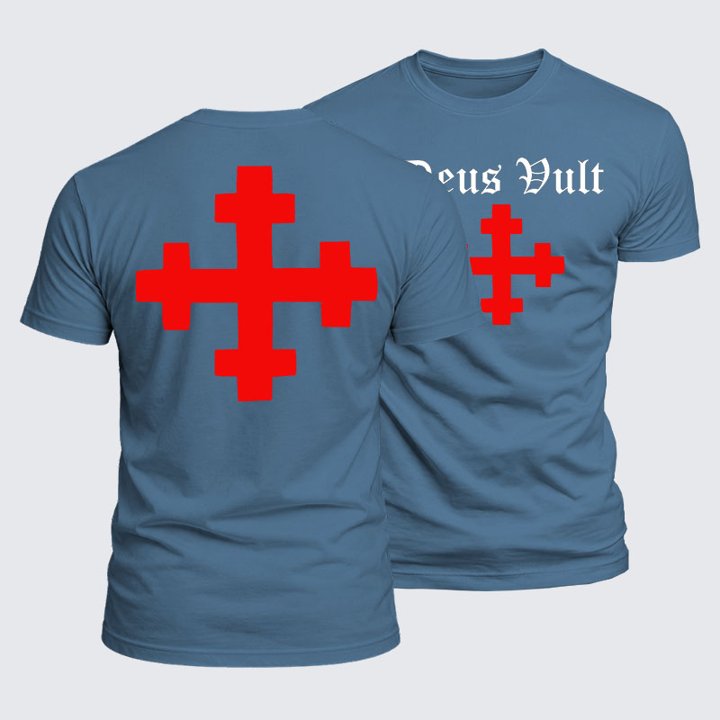 Luxe Mercerized Cotton Tee - Deus Vult