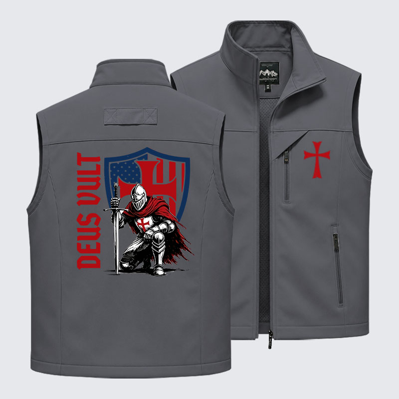 Templar Knight Crusader Deus Vult Outdoor Quick-dry Vest