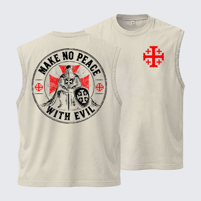 Washed Tank Top - Make No Peace With Evil