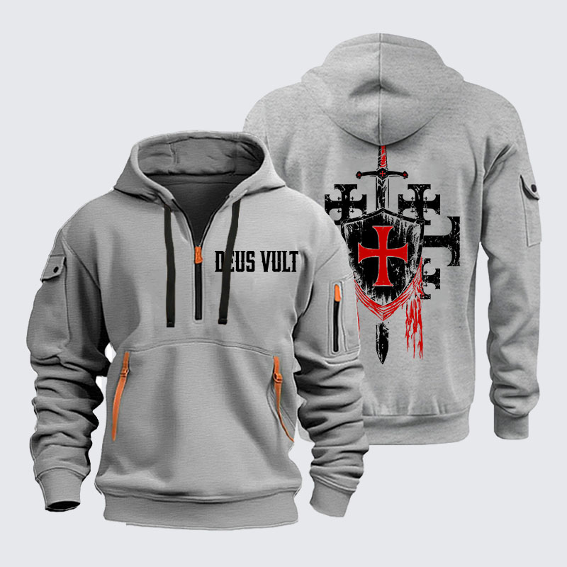 Zipper Hoodies - Deus Vult: God Wills It
