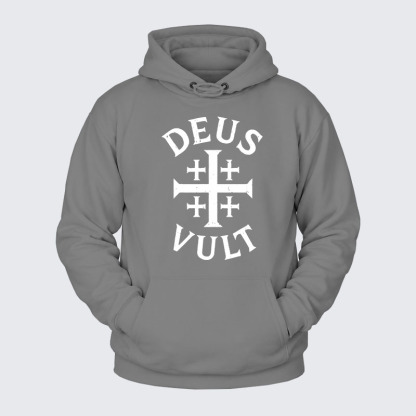 Plush Fleece-Lined Hoodie - Deus Vult
