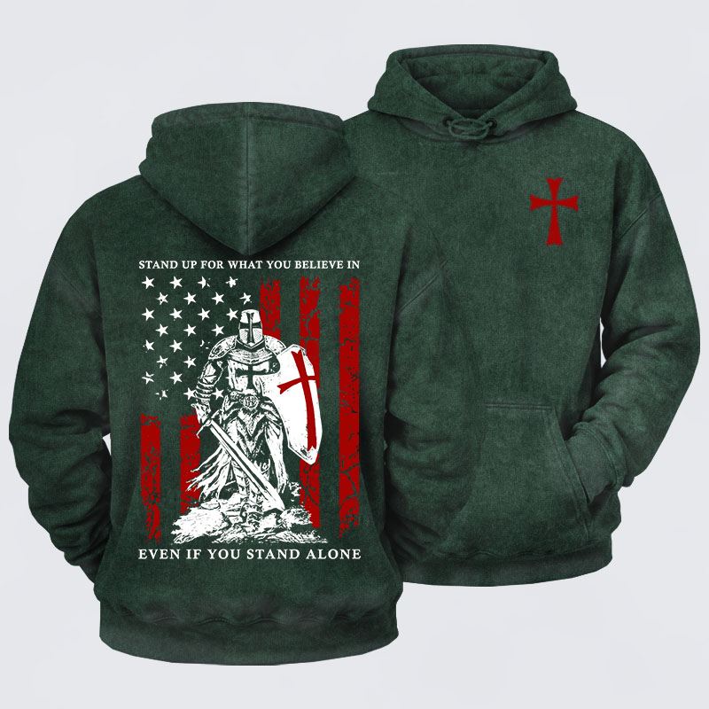 Washed Hoodie - Stand Up For What You Believe
