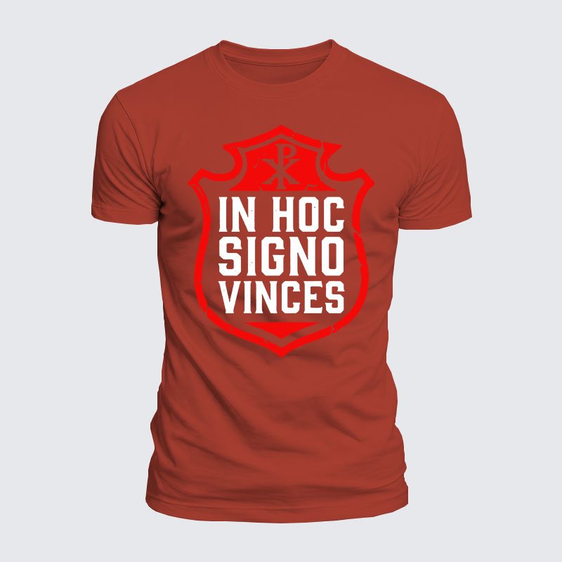 [Copy]Luxe Mercerized Cotton Tee - In Hoc Signo Vinces 