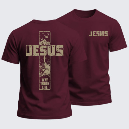 Heavyweight Cotton Tee - The Way, The Truth, The Life