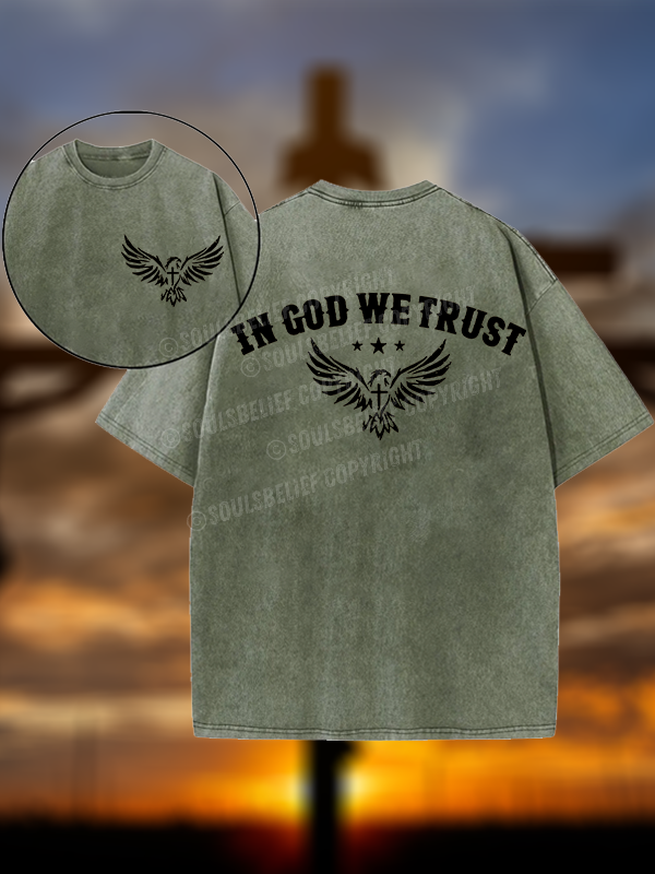 In God We Trust Christian Washed T-Shirt