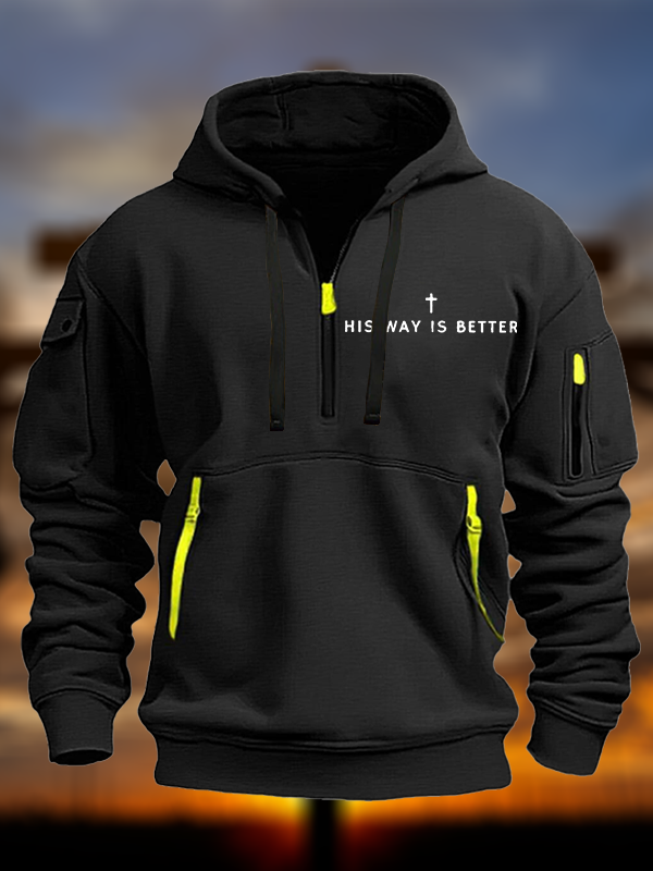 His Way Is Better Cross Jesus God Christian Zipper Hoodies