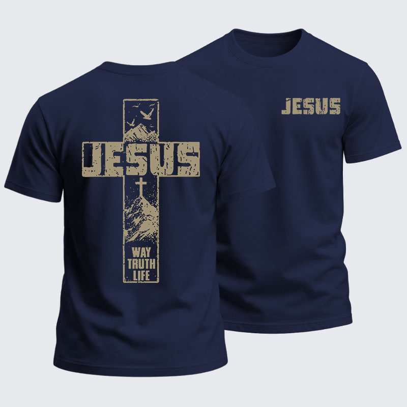 Heavyweight Cotton Tee - The Way, The Truth, The Life