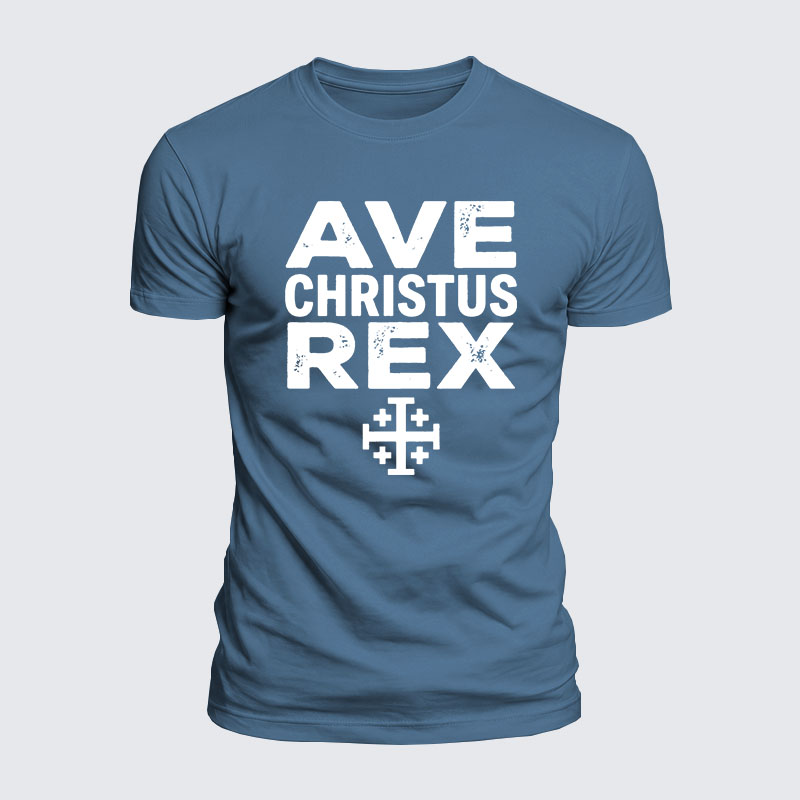 Luxe Mercerized Cotton Tee - Ave Christus Rex