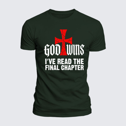 Luxe Mercerized Cotton Tee - God Wins I've Read the Final Chapter 