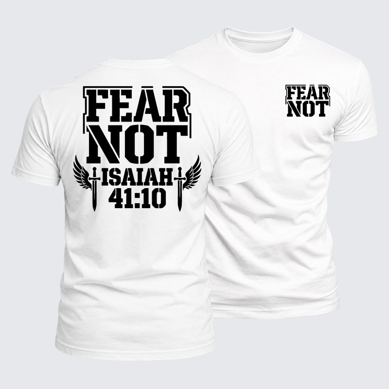 Luxe Mercerized Cotton Tee - Fear Not Isaiah 41:10