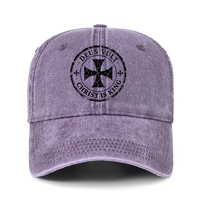 Heritage Washed Cap - Deus Vult Christ Is King