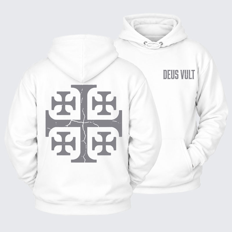 Plush Fleece-Lined Hoodie - Deus Vult