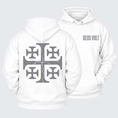 Plush Fleece-Lined Hoodie - Deus Vult