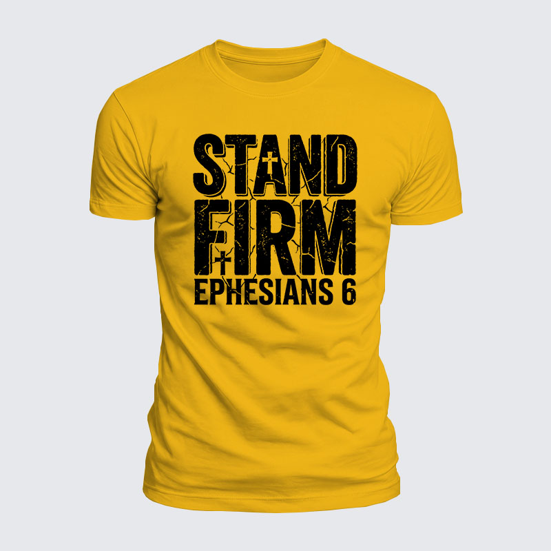 Luxe Mercerized Cotton Tee - Stand Firm Ephesians 6