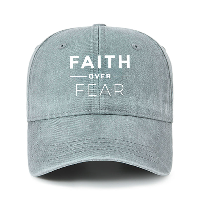 Heritage Washed Cap - Faith Over Fear 