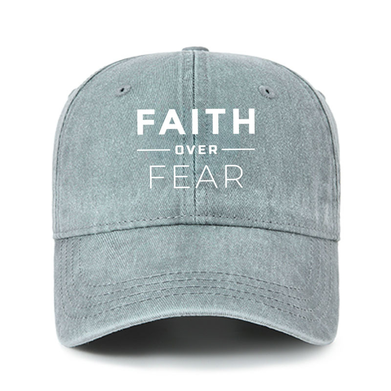 Heritage Washed Cap - Faith Over Fear 