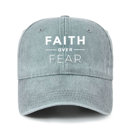 Heritage Washed Cap - Faith Over Fear 