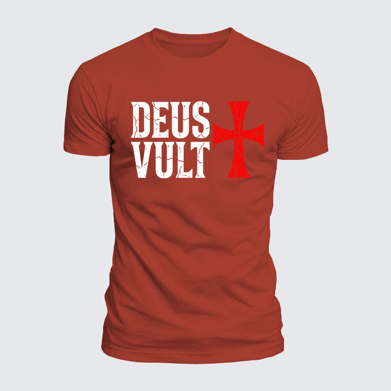 Luxe Mercerized Cotton Tee - Deus Vult