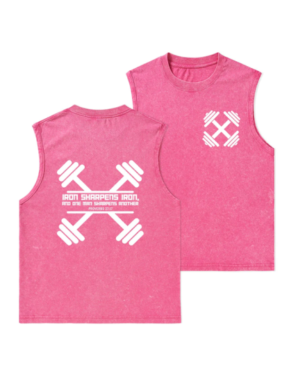 Iron Sharpens Christian Washed Tank