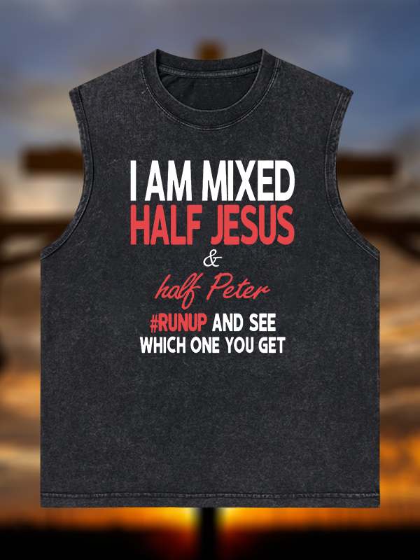 [Copy]Of Course I Talk To God Who Else Can I Trust Christian Washed Tank