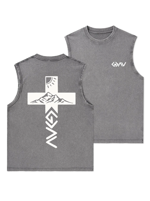 God Is Greater Than The Highs And Lows Christian Washed Tank