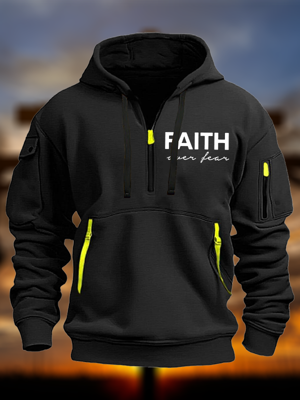 Faith over Fear Jesus God Christian Zipper Hoodies