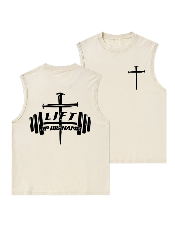 Lift Up His Name Christian Washed Tank