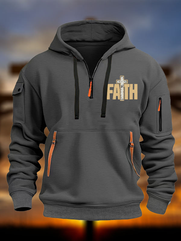 Faith Cross Jesus God Christian Zipper Hoodies