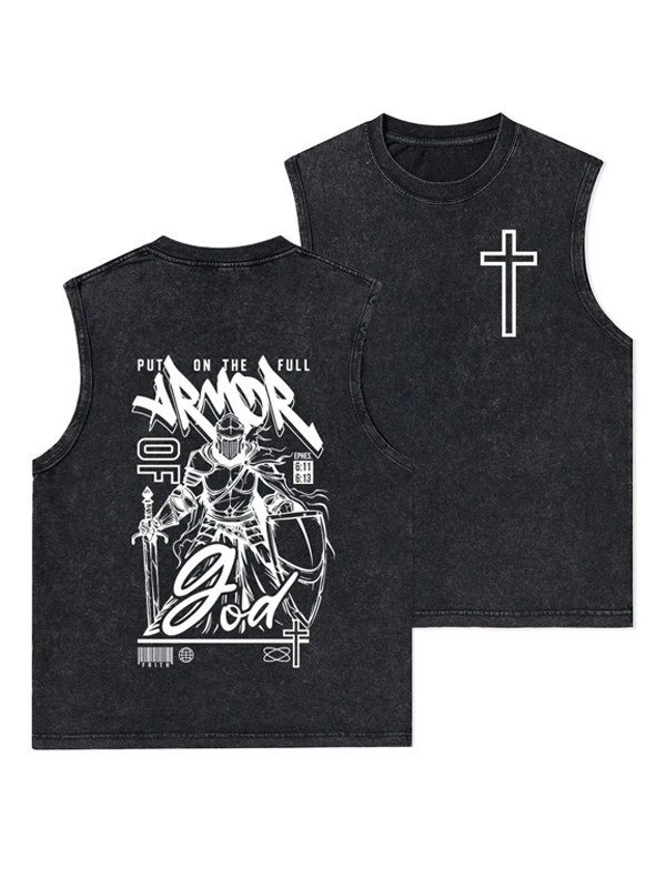Armor Of God Christian Washed Tank