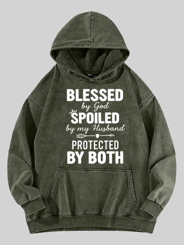 God Bless Jesus God Christian Washed Hoodie