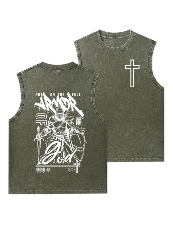 Armor Of God Christian Washed Tank